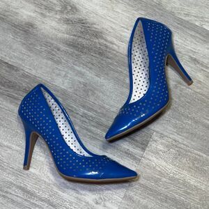 Christian Siriano‎ Blue Heels Pumps Size 7.5